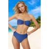 Straplez Simli Bikini Takımı Şık Detaylı Özel Tasarım Plaj Ve Havuz İçin Yüksek Konfor