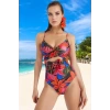 Modern Desenli Mayo Özel Tasarım Premium Kalite Swimsuit Su Sporları İçin Esnek Kumaş
