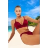 Parlak Üçgen Bikini Takımı Yüksek Konfor Klora Dayanıklı Özel Tasarım