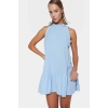 Kadın Rahat Kesim Mini Poplin Dokuma Elbise Yaz Mevsimi Günlük Tarz Seçkin Malzeme Premium Kalite