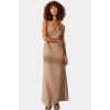 Kadın Maxi Keten Elbise Shift Kalıp V Yaka Günlük Stil Trend Tasarım Modern Stil Yüksek Kalite