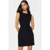 88 Polyester 12 Elastan Mini Elbise Şık Bodycon Kesim Bisiklet Yaka Cepsiz Tasarım