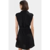 A Kesim Kısa Elbise Kemerli Polyester Dokuma Rahat Günlük Modern Stil Mükemmel Uyum