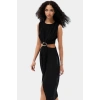 A Kesim Maxi Elbise Cut Out Detaylı Polyester Krep Dokuma Mükemmel Uyum Özenle Seçilmiş