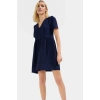 A line Kısa Kollu Mini Elbise  Polyester Yazlık Günlük Konforlu Kesim Modern Stil