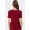 A line Kısa Kollu Mini Elbise  Polyester Yazlık Günlük Konforlu Kesim Modern Stil