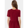 A line Kısa Kollu Mini Elbise  Polyester Yazlık Günlük Konforlu Kesim Modern Stil