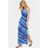 A line Maxi Elbise Halter Yaka Dokuma Polyester Yazlık Premium Kalite Profesyonel Görünüm