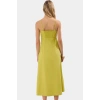 A line Maxi Elbise Pamuk Keten Dokuma Nefes Alabilir Mükemmel Uyum Özel Tasarım Modern Stil