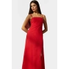 A line Maxi Elbise Pamuk Keten Dokuma Nefes Alabilir Mükemmel Uyum Özel Tasarım Modern Stil