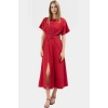 A line Midi Elbise Yarasa Kol Polyester Kumaş Günlük Tarz Kullanım İçin