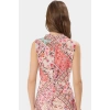 A Line Polyester Midi Elbise Degaje Yaka Krep Dokuma Astarlı Premium Kalite Modern Stil