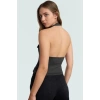 Aksesuar Detaylı Örme Crop Bluz %96 Viskoz %4 Elastan Yazlık Günlük Özenle Seçilmiş