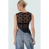 Asimetrik Dantel Örme Bluz Renk Kolsuz Fitted Yazlık Rahat Zarifane Tasarım