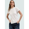 Asimetrik Taşlı T shirt Pamuklu Fitted Yazlık Dayanıklı Malzeme Modern Stil Özenle Seçilmiş