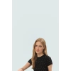 Asimetrik Taşlı T shirt Pamuklu Fitted Yazlık Dayanıklı Malzeme Modern Stil Özenle Seçilmiş