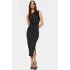 Asimetrik Tek Omuzlu Bodycon Elbise Püsküllü Trend Tasarım Mükemmel Uyum