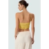 Asimetrik Yaka Çizgili Bluz Fitted Kalıp Dokuma Kumaş Yazlık ve Günlük Kullanım İçin