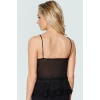 Askılı Bağlama Detaylı Tül Bluz Polyester Regular Kalıp Yazlık Rahat Kullanım Şık Görünüm