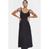 Askılı Midi Elbise Nefes Alan Polyester Kumaş Şık Shift Kesim Günlük Tarz Profesyonel Görünüm