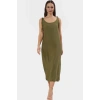 Askılı Midi Elbise Nefes Alan Polyester Kumaş Şık Shift Kesim Günlük Tarz Profesyonel Görünüm
