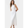 Astarlı A Line Gofre Dokulu Polyester Maxi Elbise Rahat Günlük Stil Kullanım İçin