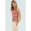 Astarlı Büzgü Detaylı Polyester Örme Bluz Günlük Şıklık Zarifane Tasarım Seçkin Malzeme