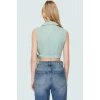 Bağlamalı Crop Bluz Dokuma Kumaştan Şık ve Rahat Bir Seçim Özel Tasarım Modern Stil