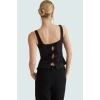 Basic Fitted Bluz Nefes Alan Dokuma Kumaş Kayık Yaka Kaliteli İşçilik Yüksek Kalite