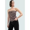 Basic Straplez Bluz %88 Polyester %12 Elastan Renk Yazlık Günlük Kullanım İçin