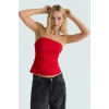 Basic Straplez Bluz %88 Polyester %12 Elastan Renk Yazlık Günlük Kullanım İçin