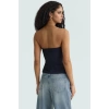 Basic Straplez Bluz %88 Polyester %12 Elastan Renk Yazlık Günlük Kullanım İçin