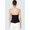 Basic Straplez Bluz %88 Polyester %12 Elastan Renk Yazlık Günlük Kullanım İçin