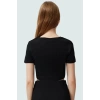 Bisiklet Yaka Fitted Örme Bluz Pantolon Takım Günlük Kullanım Zarifane Tasarım Rahat Ve Şık