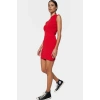Bisiklet Yaka Kolsuz Mini Elbise Bodycon Kalıp Örme Kumaş Dayanıklı Malzeme Trend Tasarım