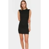 Bisiklet Yaka Kolsuz Mini Elbise Bodycon Kalıp Örme Kumaş Dayanıklı Malzeme Trend Tasarım