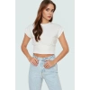 Bisiklet Yaka Kolsuz Örme Bluz Crop Fit Yazlık Günlük Zarifane Tasarım Dayanıklı Malzeme