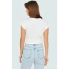 Bisiklet Yaka Kolsuz Örme Bluz Crop Fit Yazlık Günlük Zarifane Tasarım Dayanıklı Malzeme