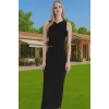 Bodycon Gül Detaylı Örme Abiye Elbise Polyester Yazlık Dayanıklı Malzeme Dayanıklı Malzeme