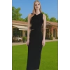Bodycon Gül Detaylı Örme Abiye Elbise Polyester Yazlık Dayanıklı Malzeme Dayanıklı Malzeme
