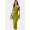 Bodycon Halter Yaka Yazlık Maxi Elbise Nefes Alan Kumaş Şık Görünüm Kaliteli İşçilik