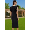 Bodycon Kalıp Kısa Kollu Polyester Abiye Elbise Profesyonel Görünüm Trend Tasarım Trend Tasarım