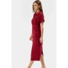 Bodycon Kesim Kısa Kollu Düz Desenli Yazlık Elbise Polyester Elastan Özel Tasarım Rahat Kullanım