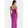 Bodycon Maxi Elbise Yazlık Örme Astarlı Yırtmaçlı Günlük Kullanım İçin Şık Görünüm