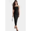 Bodycon Maxi Elbise Yazlık Örme Astarlı Yırtmaçlı Günlük Kullanım İçin Şık Görünüm