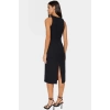 Bodycon Midi Elbise Şık Halter Yaka Nefes Alan Dokuma Kumaş Günlük ve Özel Günler İçin