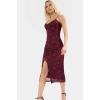 Bodycon Midi Elbise Tül Örme V Yaka Yazlık Soyut Desen Rahat Ve Şık Mükemmel Uyum