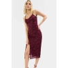 Bodycon Midi Elbise Tül Örme V Yaka Yazlık Soyut Desen Rahat Ve Şık Mükemmel Uyum