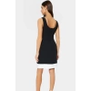 Bodycon Mini Elbise Kare Yaka Polyester Elastan Yazlık Kısa Seçkin Malzeme Profesyonel Görünüm