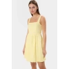 Casual Mini Elbise Nefes Alan Dokuma Kumaşlı Rahat Premium Kalite Trend Tasarım